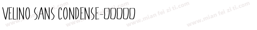 VELINO SANS CONDENSE字体转换